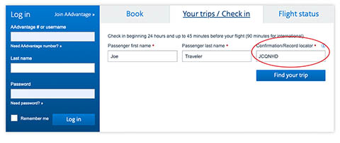 Find your trip